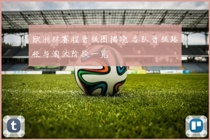 欧洲杯赛程晋级图揭晓 各队晋级路径与淘汰阶段一览