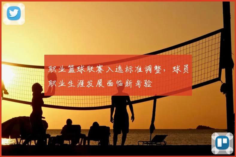 职业篮球联赛入选标准调整,球员职业生涯发展面临新考验